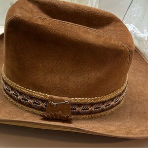 Stetson Vintage fur felt cowboy hat.  Leather  sweatband.  7 1/8